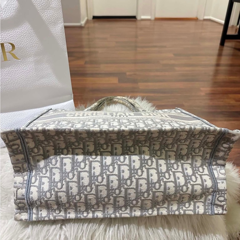Christian Dior Book Tote Bag in Gray Monogram - Picture 9 of 14